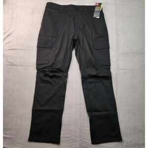 NWT Under Armour Storm Cargo Pants Men's 34x30 Black Loose Water Repellent